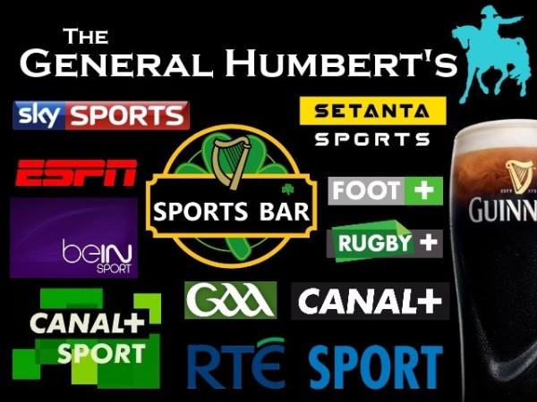 Best Sports Bars in La Rochelle - The General Humbert's - Sports Bar